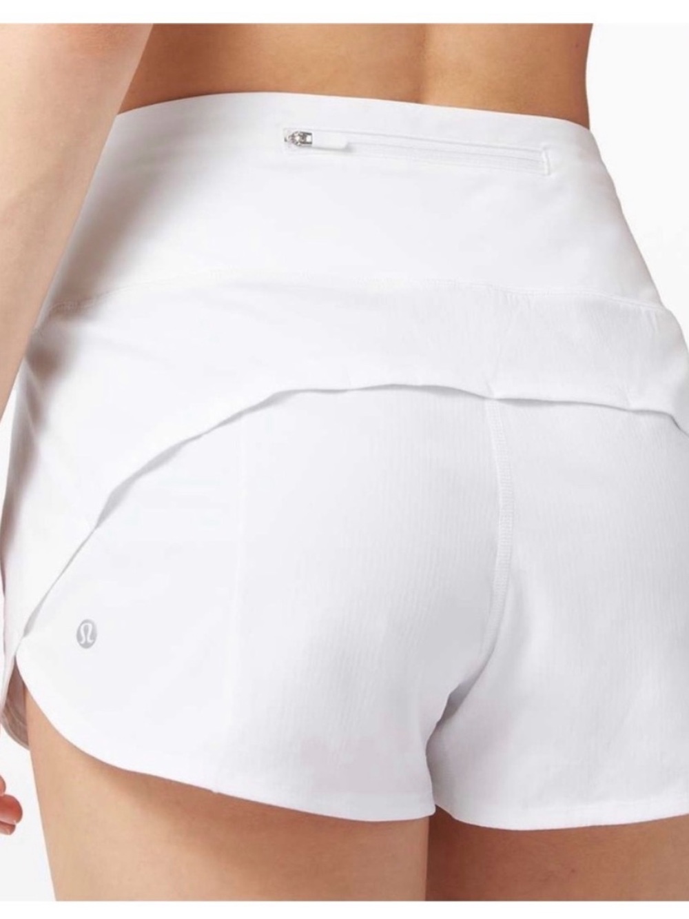 lululemon athletica White Athletic High-Waist Performance Shorts 2.5”